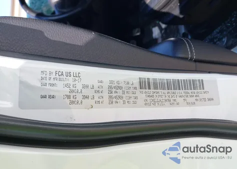 2018 Dodge Durango Srt Awd из США, поврежденный, VIN 1C4SDJGJXJC194764